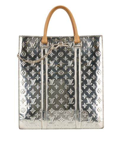 Miroir Sac Plat, &pound;1,200, Handbags, Silver, Patent Leather, Front view